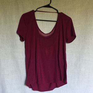 low scoop athletic top